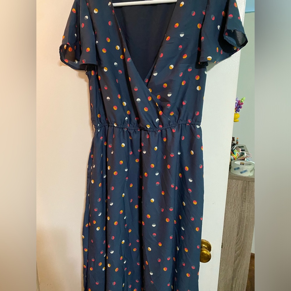 Dress with polka dots